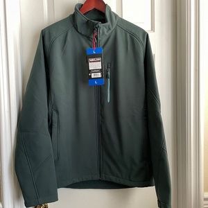 NWT Kirkland Signature Soft Shell "Dark Spruce" Water-Resistant Jacket